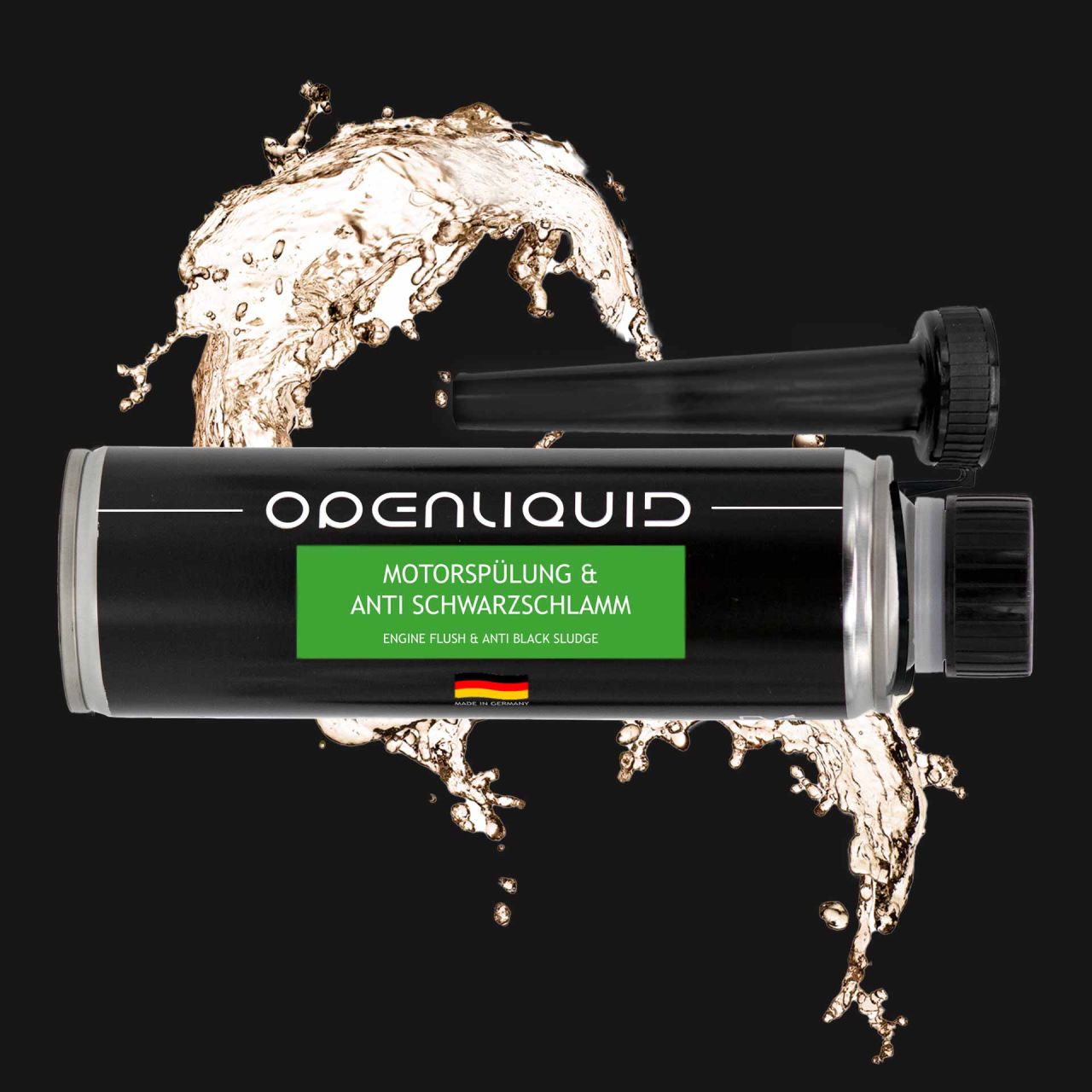Motorspülung & Anti Schwarzschlamm - Motor Reiniger Additiv für Auto